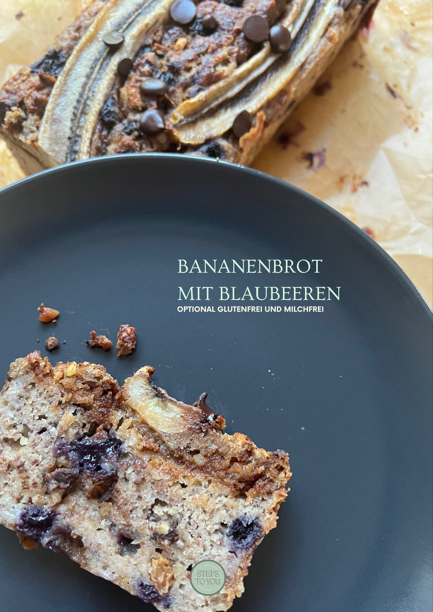 Saftiges Bananenbrot mit Wildheidelbeeren: Dein Rezept-Download